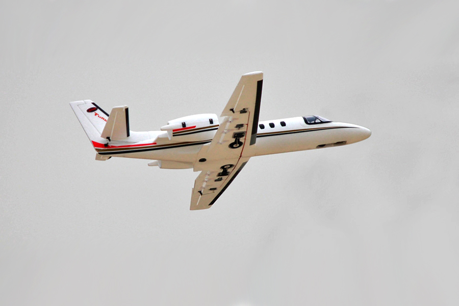 Radiostyrt flygplan - Cessna 550 Turbo 1,2m - BL - 4ch - 2,4Ghz -SRTF