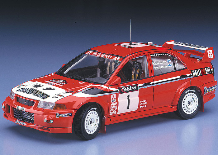 Byggmodell bil - Mitsubishi Lancer Evolution VI 1999 WRC - 1:24 - HG