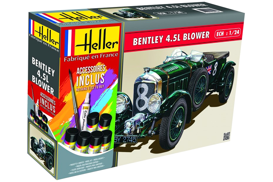 Byggmodell bil - Bentley 4,5L Blower set - 1:24 - Heller