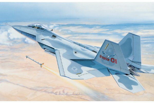 Byggmodell flygplan - F-22 Raptor 1:48 Italieri