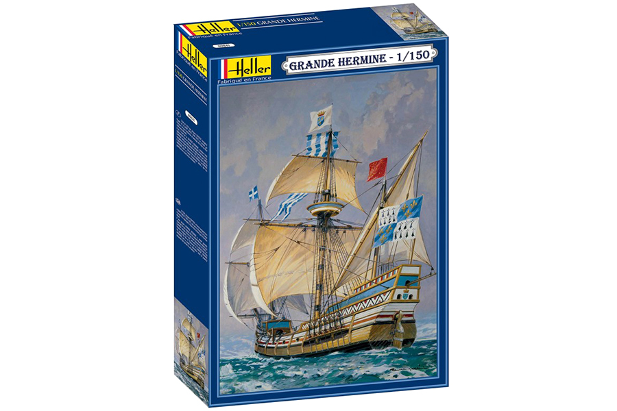 Byggmodell segelbåt - La Grande Hermine - 1:150 - Heller