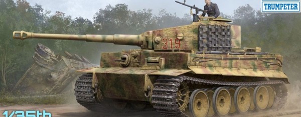 Byggmodell stridsvagn - Pz.Kpfw.VI Ausf.E Sd.Kfz.181 TigerI w/Zimmerit - 1:35 - Trumpeter
