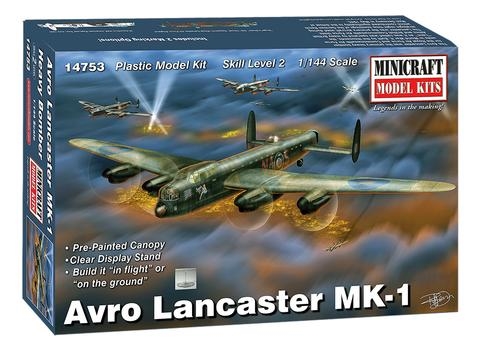 Byggmodell flygplan - Avro Lancaster - 1:144  - MiniCraft