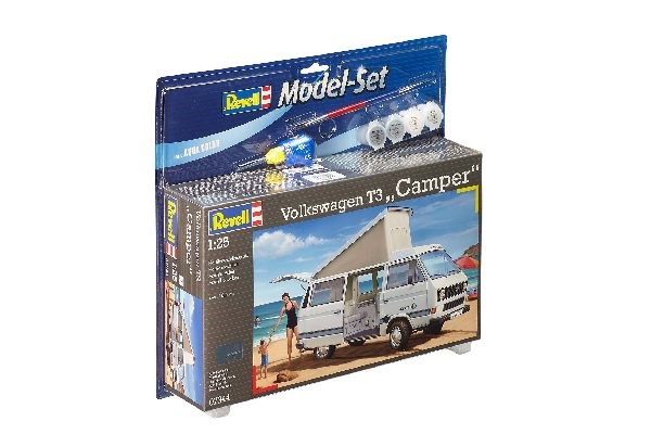 Byggmodell bil - Model Set Volkswagen T3  Camper - 1:25-  Revell