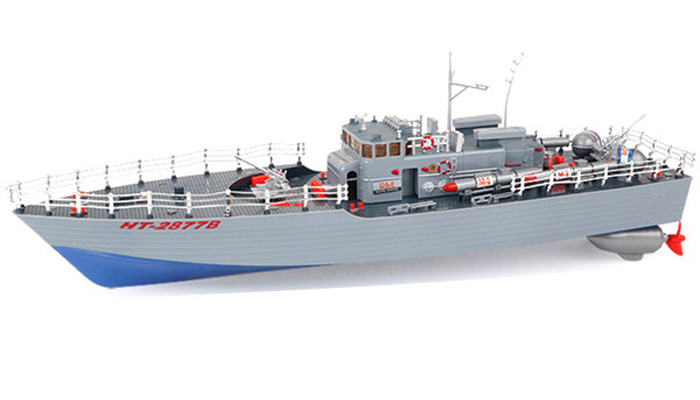 Radiostyrda båtar - Brittisk torpedbåt Blå - 2,4Ghz - RTR