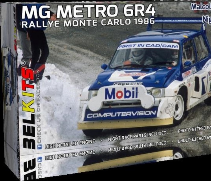 Byggmodell bil - Mg Metro 6R4 Rally Monte Carlo 1986 - 1:24 - BelKits