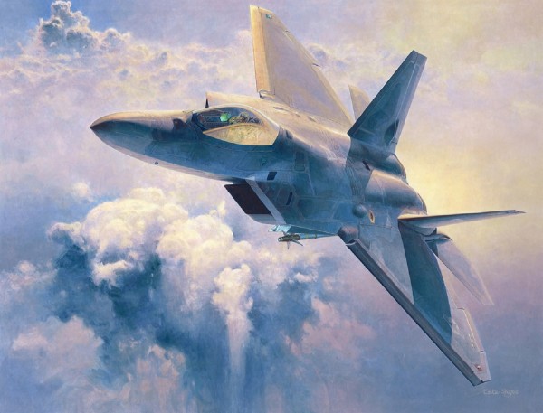 Byggmodell flygplan - F-22 Raptor - 1:48 - Hasegawa