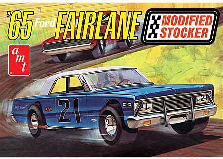 Byggmodell bil - 1965 Ford Fairlane Modified Stocker - 1:25 - AMT