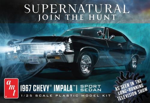Byggmodell bil - 1967 NightHunter Chevy Impala 4-Door Supernatural 1:25 AMT