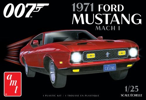 Byggmodell bil - JAMES BOND 1971 Ford Mustang Mach I - 1:25 - AMT