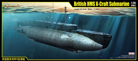 Byggmodell ubåt - British HMS X-Craft Submarine - 1:35 - M