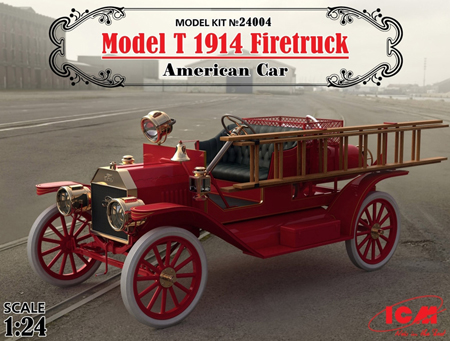 Bil byggmodell - Model T, 1914 Firetruck - 1:24 - ICM
