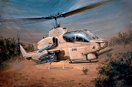 Byggmodell helikopter - AH-1W Supercobra - 1:48
