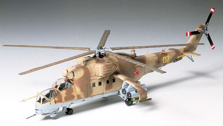 Byggmodell helikopter - Mil Mi-24 Hind - 1:72 - Tamiya