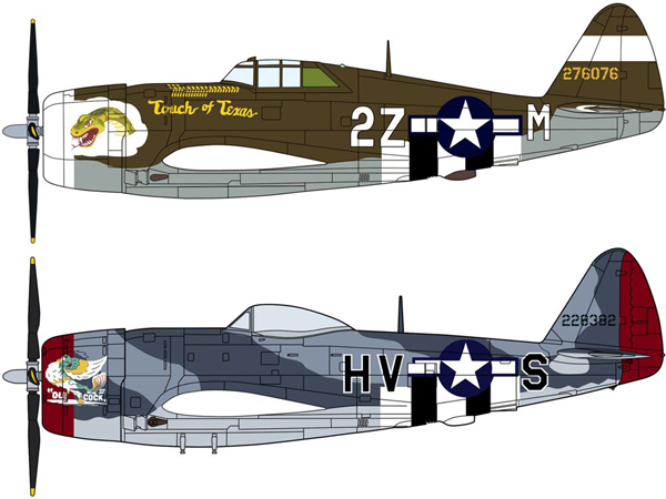 Modellflygplan - P-47D Thunderbolt Razorback/Bubbletop - 1:72 - Hg