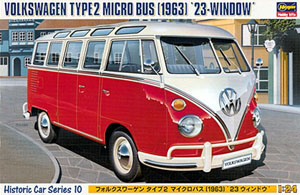 Byggmodell bil - Volkswagen Micro Bus Type 2, 1963 - 1:24 - Hg