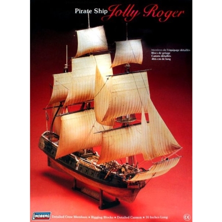 Byggsats Segelbåt - Jolly Roger Pirate Ship - 1:130