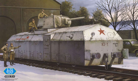 Byggsats Lok - Soviet Armoured train - 1:72 - HobbyBoss