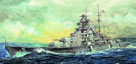 Modellbåt - Bismarck 1941 - Trumpeter - 1:700