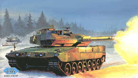 Byggmodell Stridsvagn - Swedish Strv. 122 Leopard - HobbyBoss - 1:35