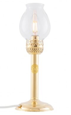 Fotogenlampa EL, Karlskronalykta, mässing L505M5