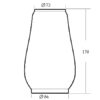Lampglas till stallykta, 230069