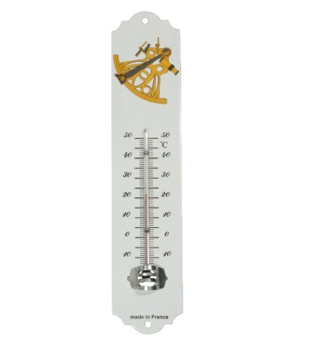 Fotogenlampa Termometer emaljerad med sextant 3222