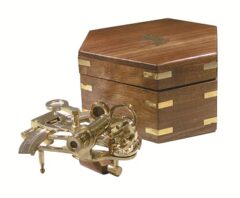Sextant 4’’ mässing i vacker rosewood ask 3564