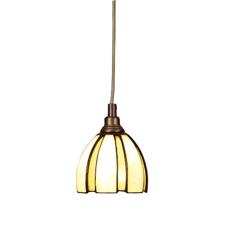 Tiffany Coupe Amber Pendel/fönster 12 cm, Nostalgia Design