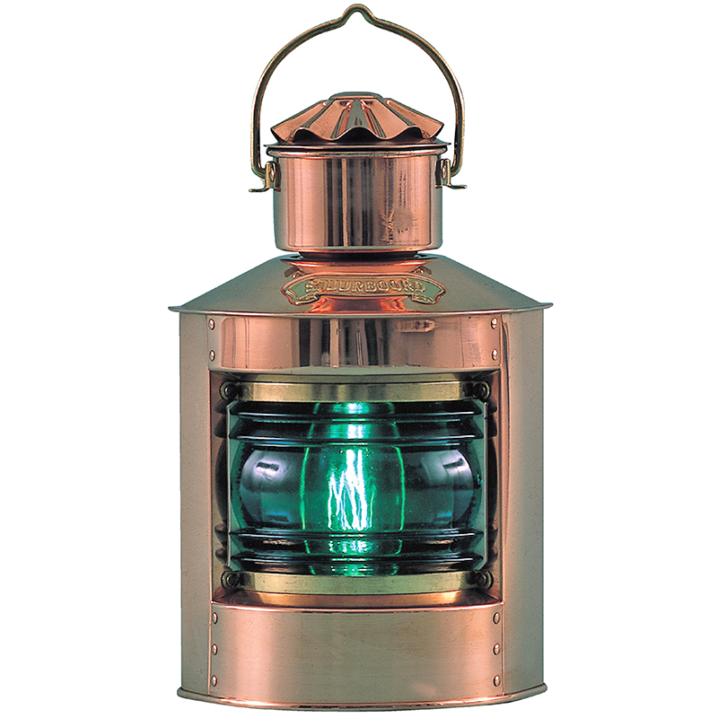 Fotogenlampa Starboard Light, 4’’’ grön