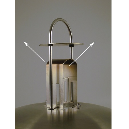 Petrolux takfotogenlampa klart glas rostfritt stl 650107
