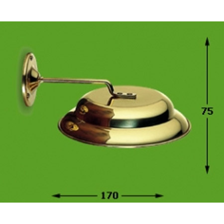 Rökhatt stor massiv mässing diameter 135mm 8030