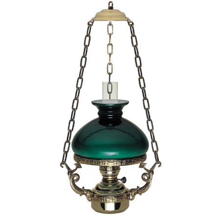 Saloon Lamp grön 20’’’ Idealbrännare