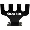 Ljusstake God Jul svart, 1000-0002-001-4