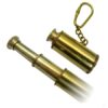 Nyckelring tubkikare i massiv mässing 3902