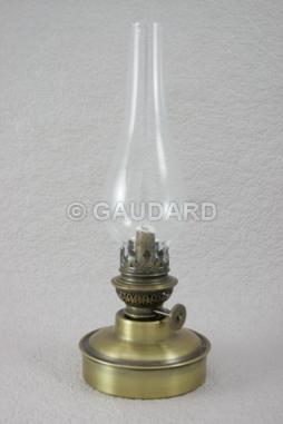 Fotogenlampa Mässingslampa antik Marin 3 från GAUDARD höjd 255 mm LM3/B