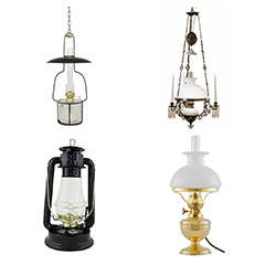 Nya fotogenlampor / oljelampor