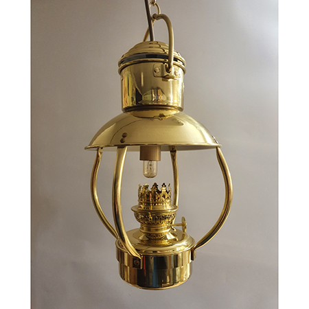Fotogenlampa EL, Trawler lamp jr. mässing