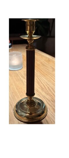 Sparrestake mässing och ek, Karlskrona lampfabrik L103B