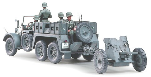 Byggmodell stridsfordon - Krupp towtruck with 37mm PAK - 1:35 - Tamiya