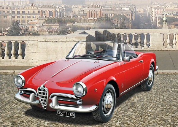 Byggmodell bil - Alfa Romeo Giuletta Spider 1300 - 1:24 - IT