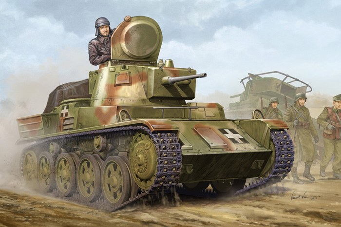 Byggsats - B40 - Hungarian Light Tank 38M Toldi II - 1:35 - HB