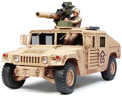 Stridsfordon byggmodell - Humvee M1046 tow missile - 1:35 - Tamyia