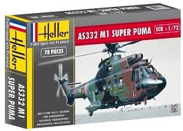 Byggmodell helikopter - AS 332 M1 Super Puma - 1:72 - Heller