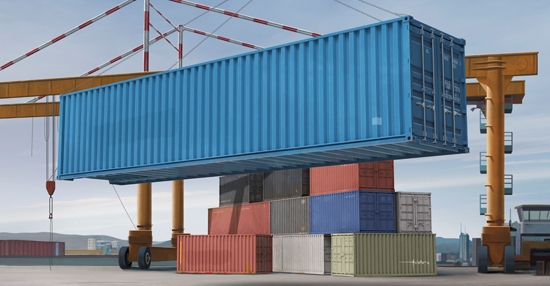 Byggmodell Container - 40ft Container - 1:35 - Trumpeter