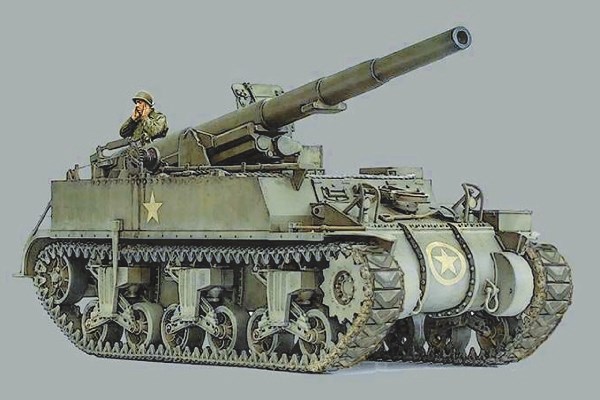 Byggmodell stridsfordon - M12 GMC - 1:72 - Italieri