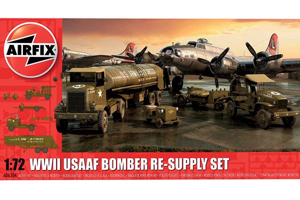 Diorama - USAAF 8TH Airforce Bomber Resupply Set - 1:72 - AirFix