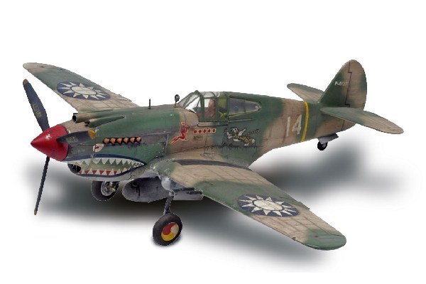 Byggmodell flygplan - P-40B Tiger Shark - 1:48 - Revell