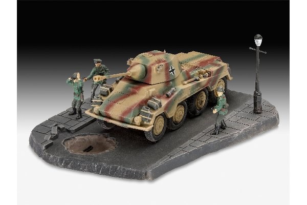 Byggmodell stridsfordon - Sd,Kfz, 234/2 Puma - 1:76 - Re