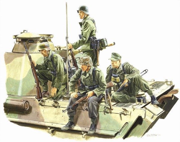 Byggmodell gubbar - Panzer Riders, (Lorraine 1944) - 1:35 - Dragon